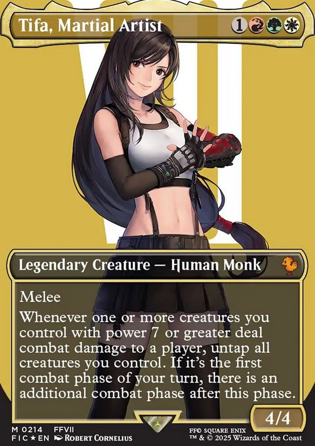 Tifa, Martial Artist [ #0214 Borderless Surge Foil] (FIC-M)