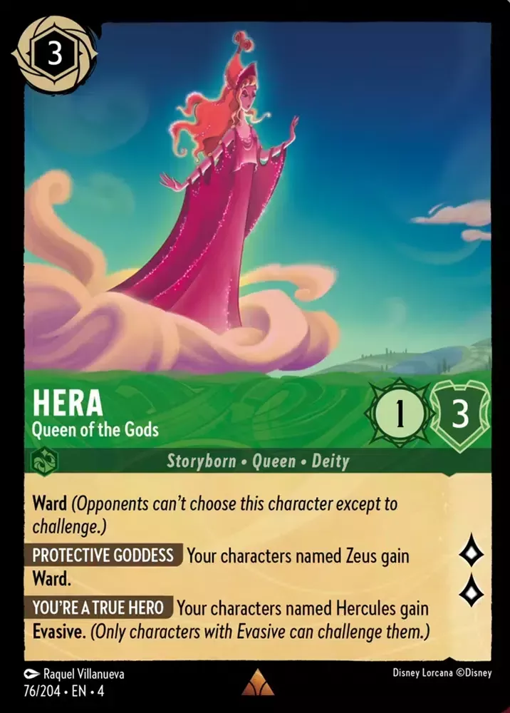 Hera - Queen of the Gods (Ursula's Return 076/204) Rare - Near Mint