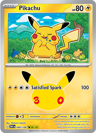 Pikachu - 050/128 (30C) Pikachu Rare
