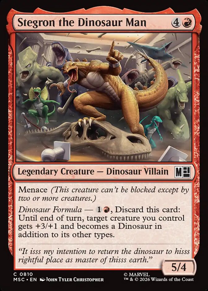 Stegron the Dinosaur Man [ #0810 ] (MSC-C)