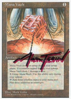 Mana Vault (4ED-R) [Artist Signature] Light Play