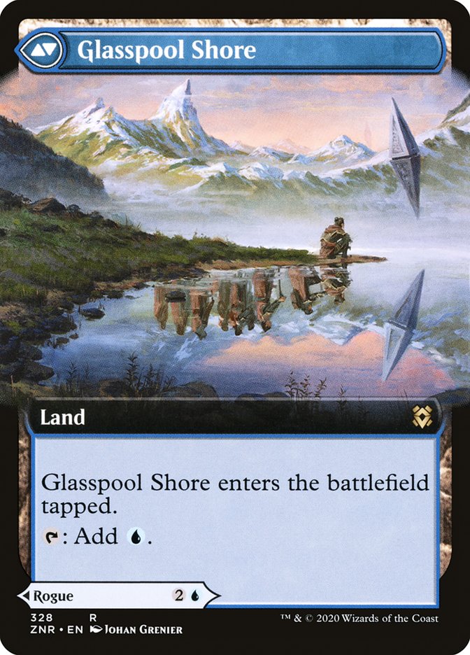 Glasspool Mimic // Glasspool Shore [#328 Extended Art] (ZNR-R)