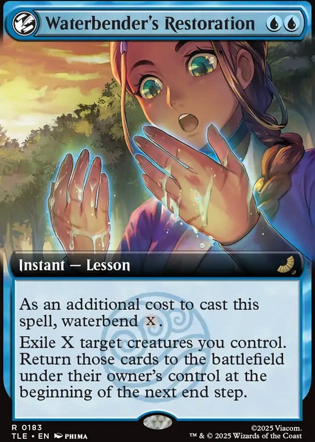Waterbender's Restoration [ #0183 Extended Art ] (TLE-R)