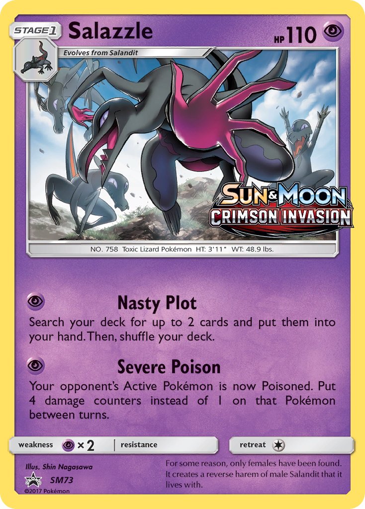 Salazzle (Prerelease) - SM73 (SM:PR) Promo - Near Mint Holofoil