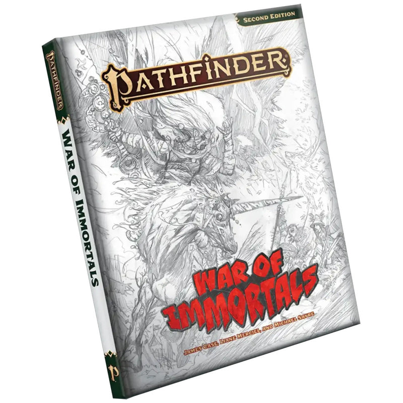 Pathfinder 2nd Edition RPG: Sketch Cover - War of the Immortals