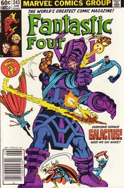 Fantastic Four (1961 Series) #243 (3.0) Classic John Byrne Galactus Cover