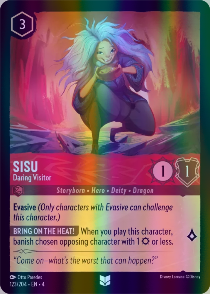 Sisu - Daring Visitor (Ursula's Return 123/204) Uncommon - Near Mint Cold Foil