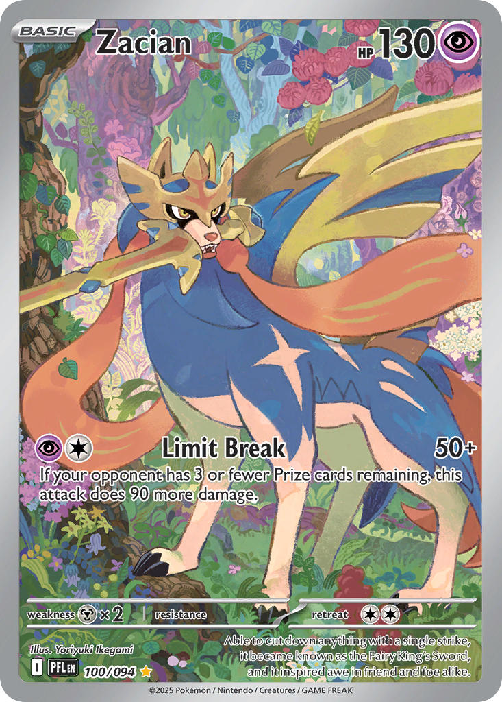 Zacian - 100/094 (PFL) Illustration Rare