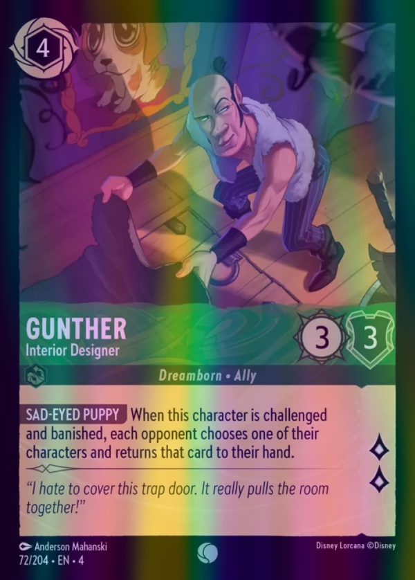 Gunther - Interior Designer (Ursula's Return 072/204) Common - Near Mint Cold Foil