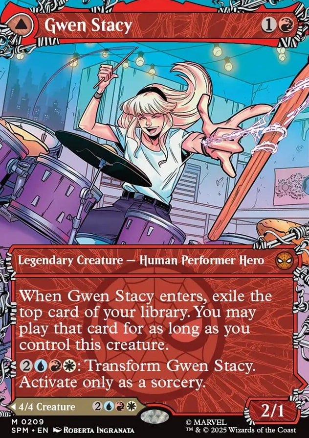 Gwen Stacy // Ghost-Spider [ #0209 Borderless ] (SPM-M)
