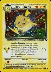 Dark Raichu (83/82) Secret Rare Light Play