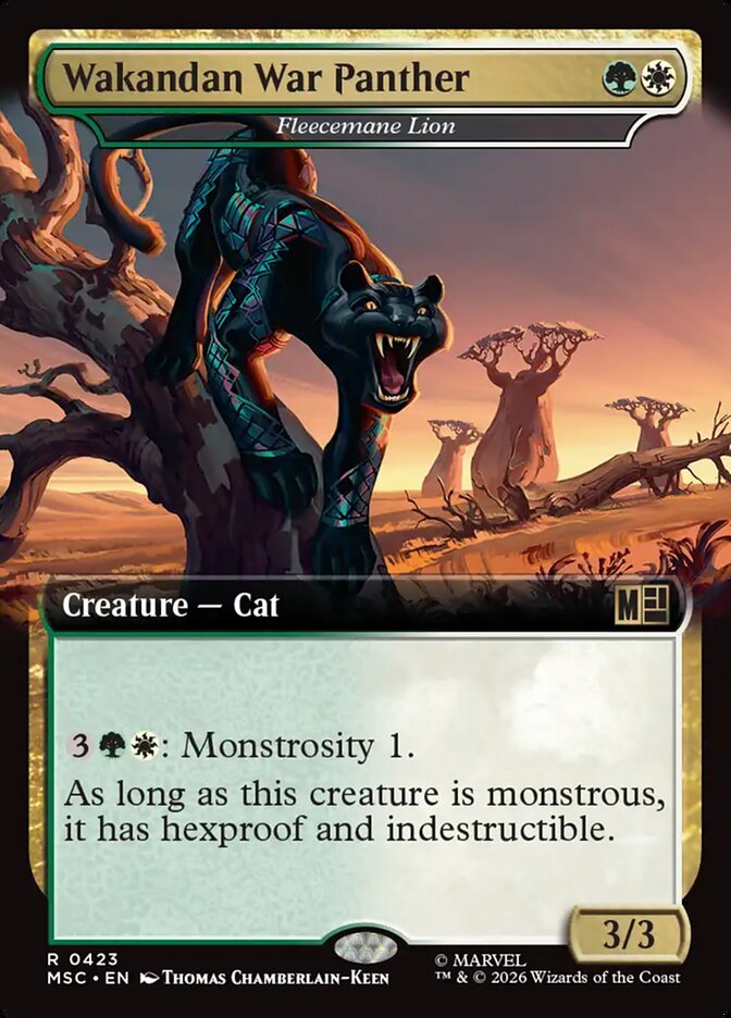Wakandan War Panther - Fleecemane Lion [ #0423 Extended Art ] (MSC-R)