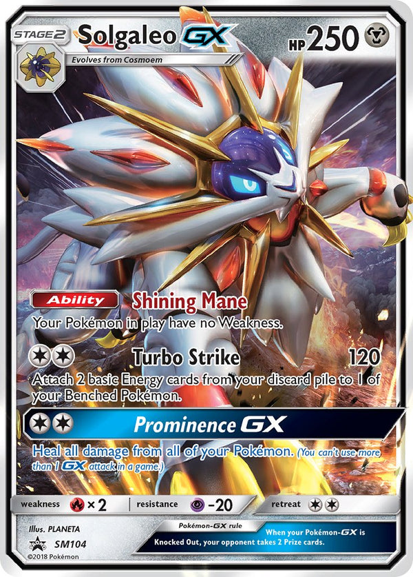 Solgaleo GX - SM104a (SM:PR) Promo - Near Mint Holofoil