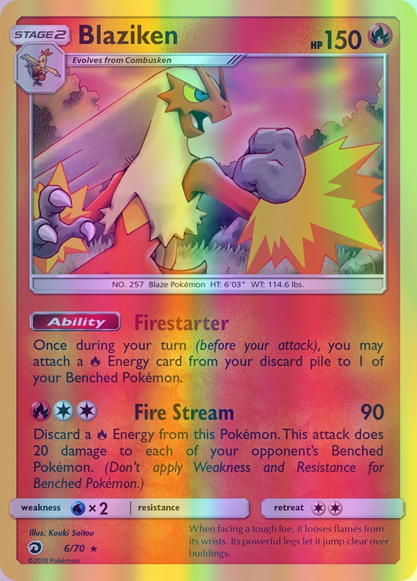 Blaziken - 06/70 (DRM) Holo Rare - Near Mint Reverse Holofoil