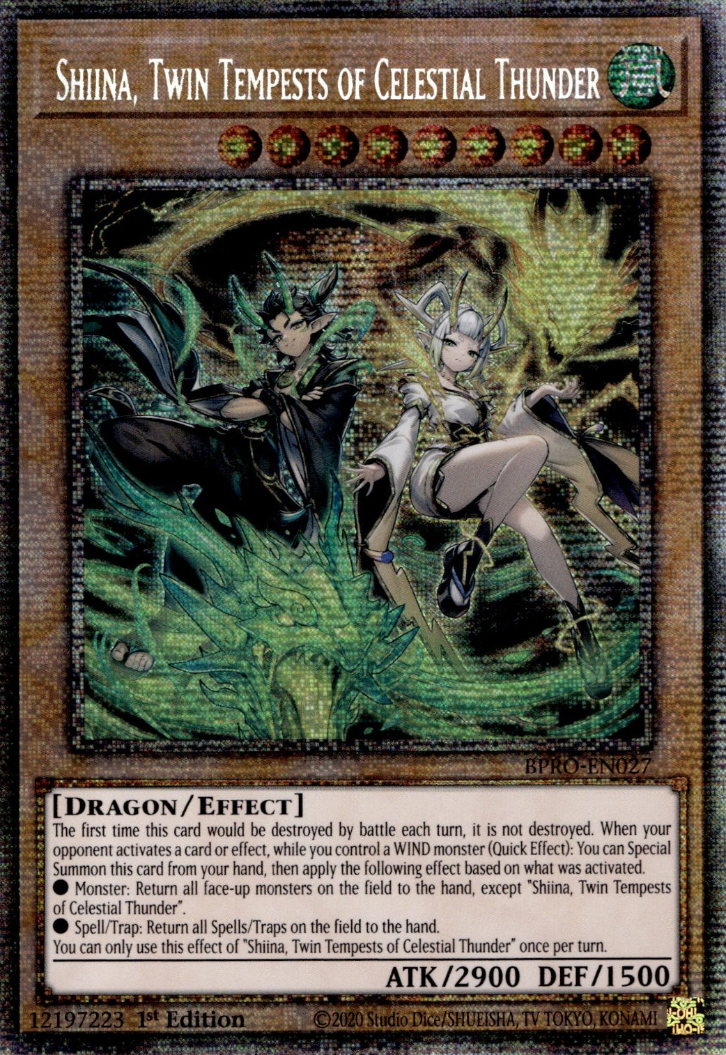 Shiina, Twin Tempests of Celestial Thunder  (BPRO-EN027)
