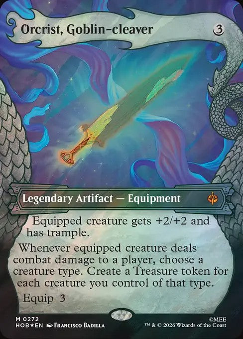 Orcrist, Goblin-cleaver [ #0272 Showcase Dragon Hoard Frame Surge Foil ] (HOB-M)