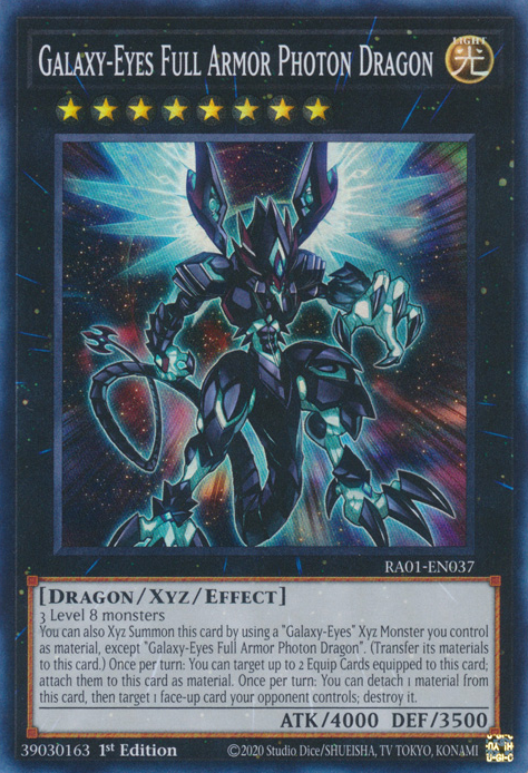 Galaxy-Eyes Full Armor Photon Dragon (RA01-EN037) Super Rare - Near Mint 1st Edition