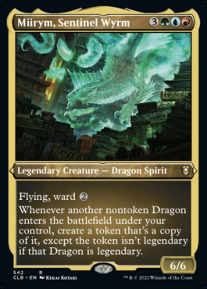 Miirym, Sentinel Wyrm [#542 Etched Foil] (CLB-R)