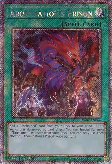 Abomination's Prison (RA02-EN064) Platinum Secret Rare - Near Mint 1st Edition