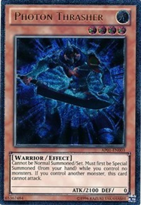 Photon Thrasher (AP01-EN003) Ultimate Rare - Light Play Unlimited Edition