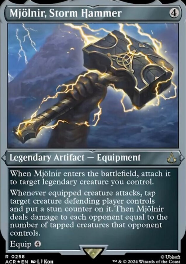 Mjolnir, Storm Hammer [#0258 Etched Foil] (ACR-R)