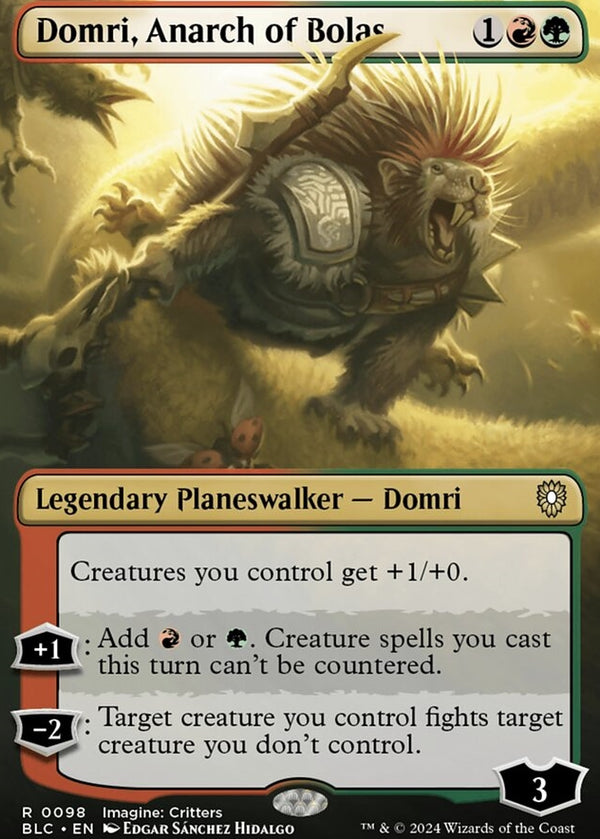 Domri, Anarch of Bolas [#0098 Borderless] (BLC-R)