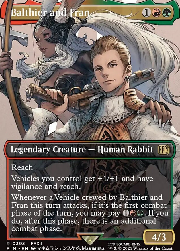Balthier and Fran [ #0393 Borderless Alternate Art ] (FIN-R)