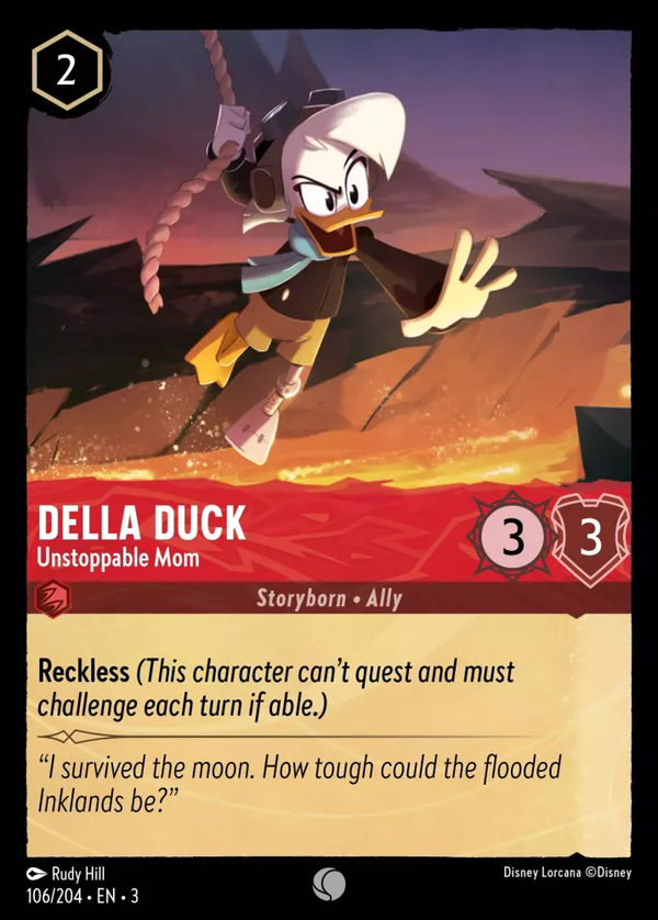 Della Duck - Unstoppable Mom (Into the Inklands 106/204) Common - Near Mint