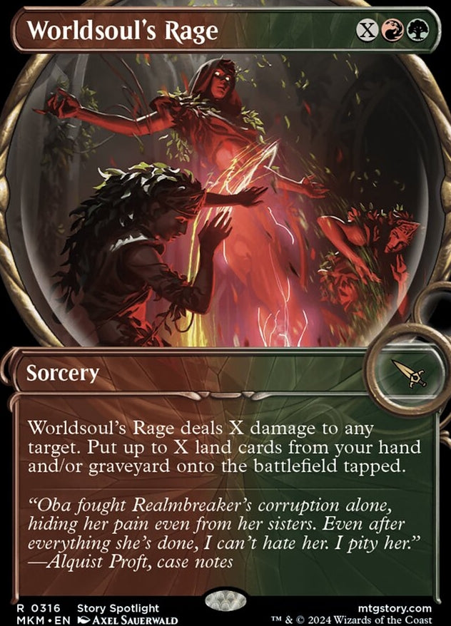 Worldsoul's Rage [#0316 Magnified Showcase] (MKM-R-FOIL)