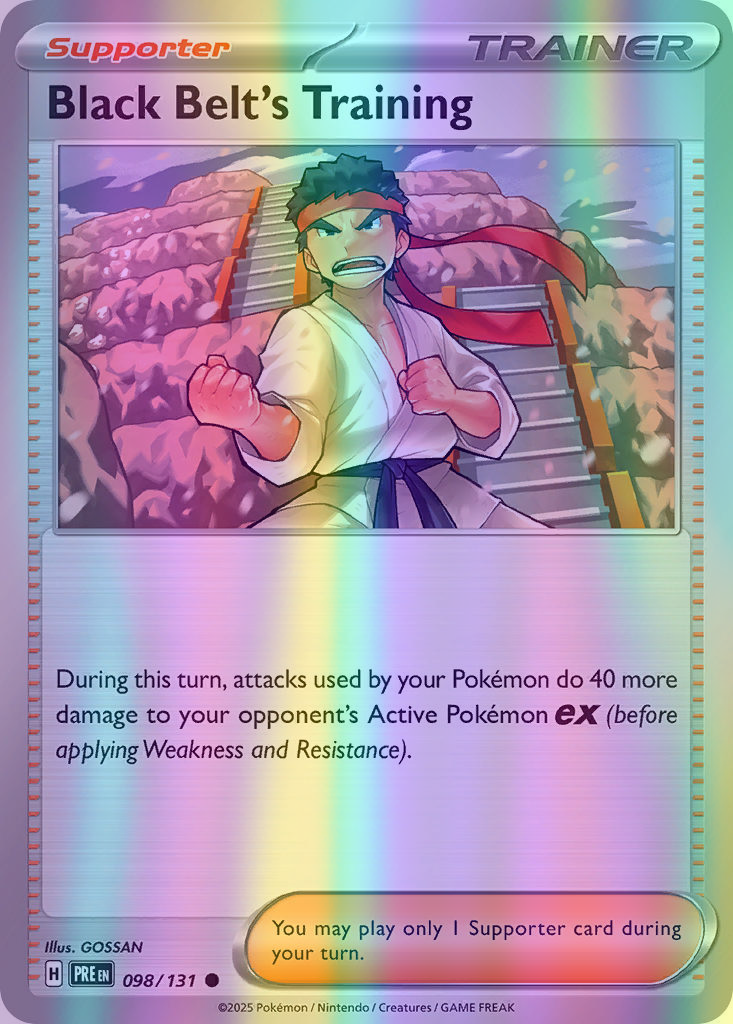 Black Belt's Training - 098/131 (PRE) Common - Near Mint Reverse Holofoil