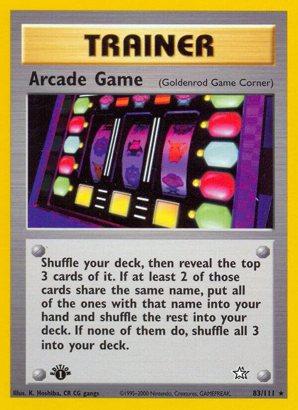 Arcade Game (Goldenrod Game Center) - 083/111 (N1) Rare - Light Played Unlimited