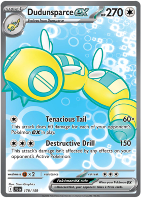 Dudunsparce ex - 178/159 (JTG) Ultra Rare