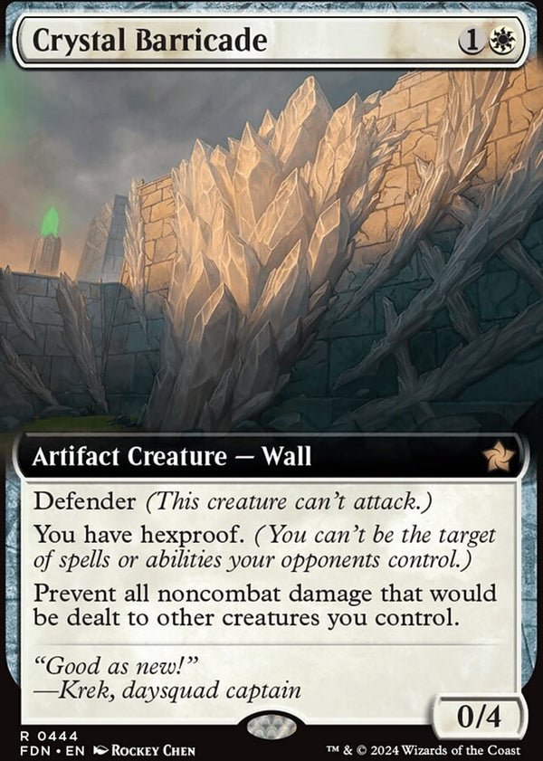 Crystal Barricade [#0444 Extended Art] (FDN-R-FOIL)