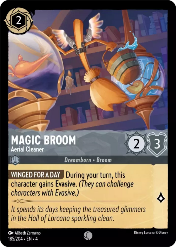 Magic Broom - Aerial Cleaner (Ursula's Return 185/204) Common - Near Mint
