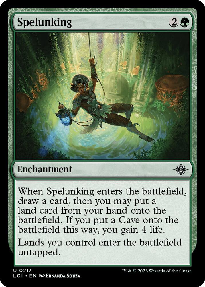 Spelunking [#0213] (LCI-U-FOIL) Damaged