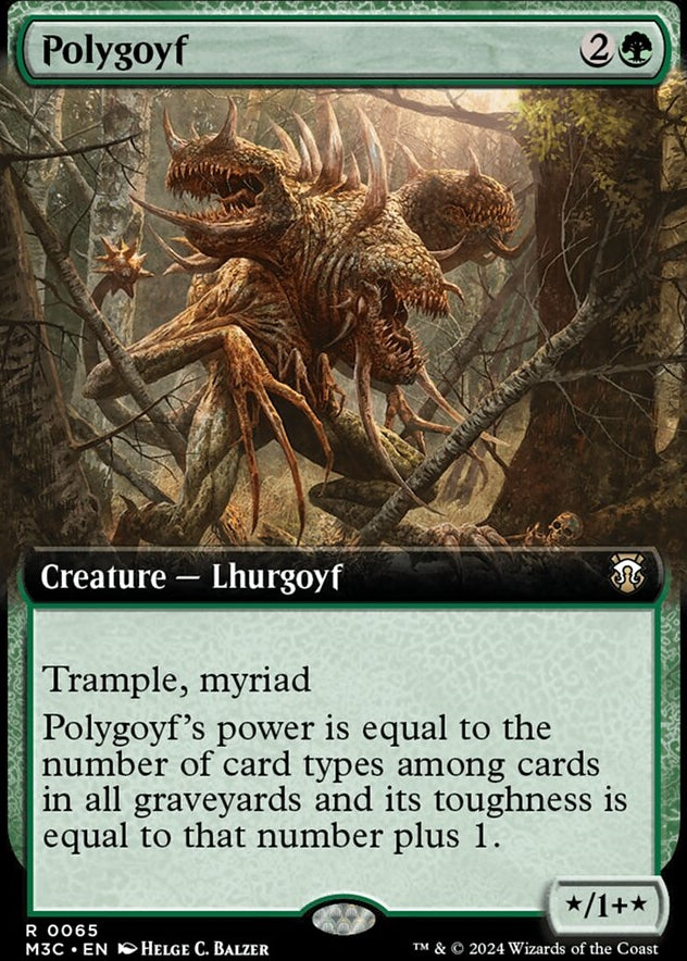 Polygoyf [#0065 Extended Art Ripple Foil] (M3C-R)