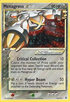 Metagross (Gold Star) - 113/113 (DS) Ultra Rare Lightly Played Holofoil