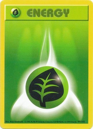 Grass Energy - 099/102 (BSS) Common - Near Mint Unlimited