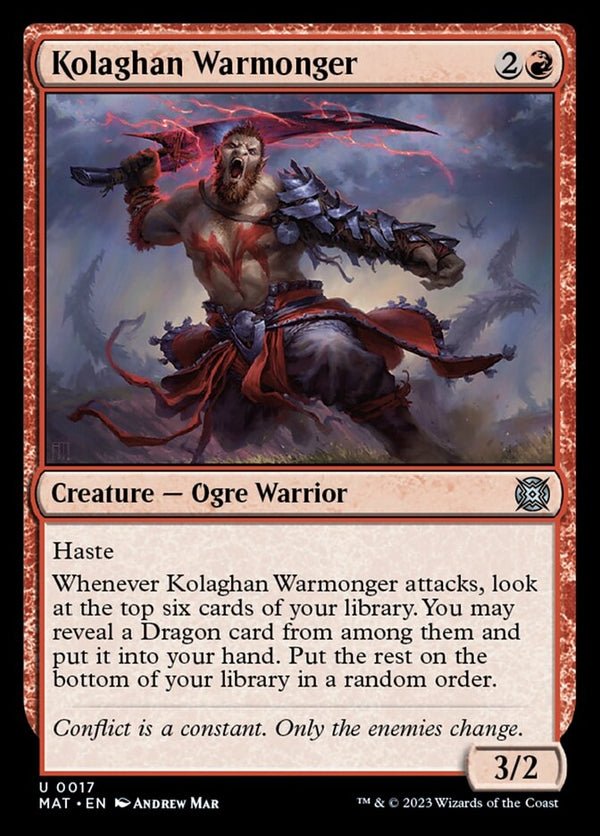 Kolaghan Warmonger [#0017] (MAT-U)