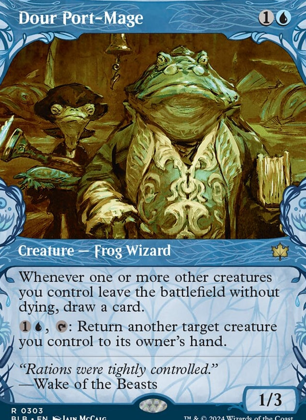 Dour Port-Mage [#0303 Showcase] (BLB-R-FOIL)