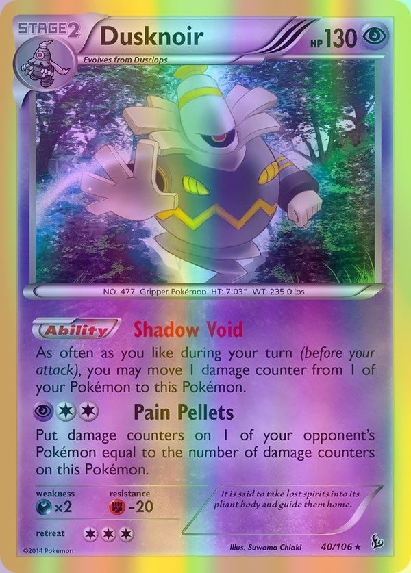 Dusknoir - 040/106 (FLF) Holo Rare - Near Mint Reverse Holofoil