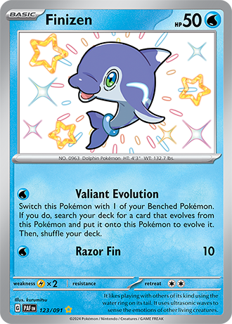 Finizen - 123/091 (PAF) Secret Rare - Near Mint Holofoil