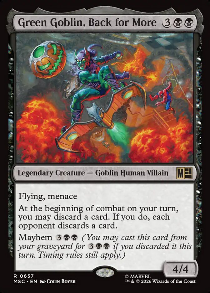 Green Goblin, Back for More [ #0657 ] (MSC-R)