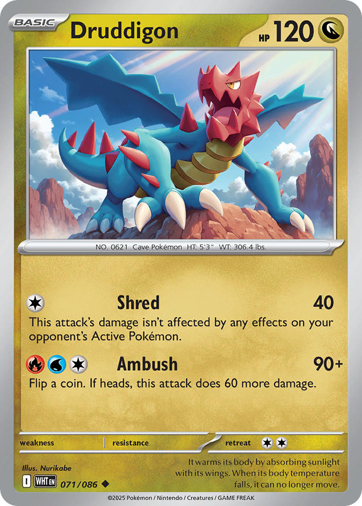 Druddigon - 071/086 (WHT) Uncommon