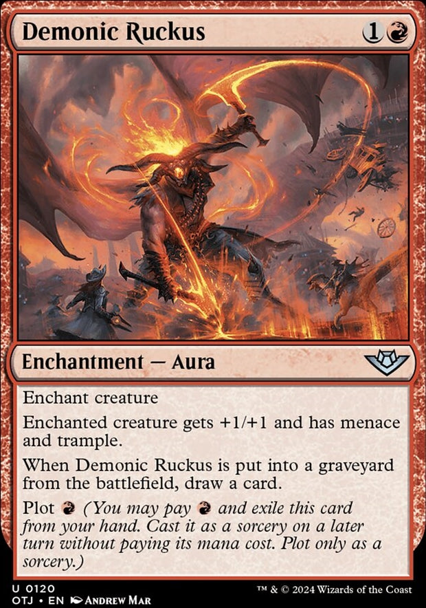 Demonic Ruckus [#0120] (OTJ-U-FOIL)