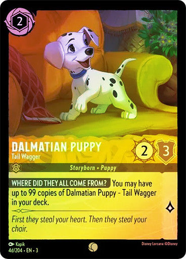 Dalmatian Puppy - Tail Wagger (Into the Inklands 004d/204) Common - Near Mint Cold Foil