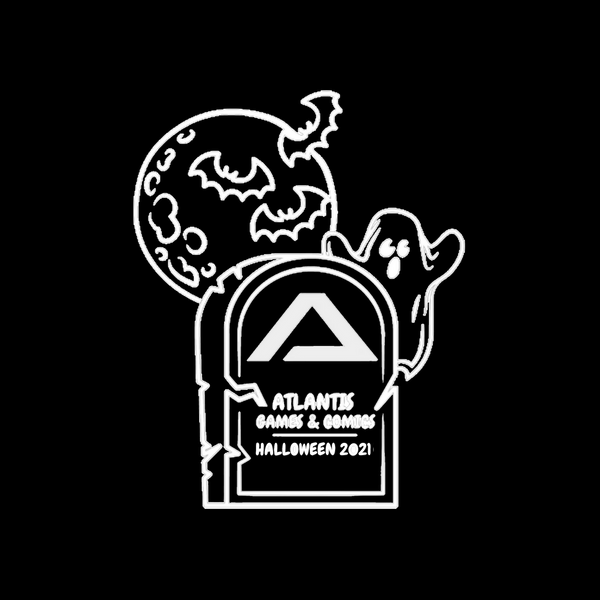 Atlantis Swag: Halloween 2021 Logo Hoodie - Black  (L)
