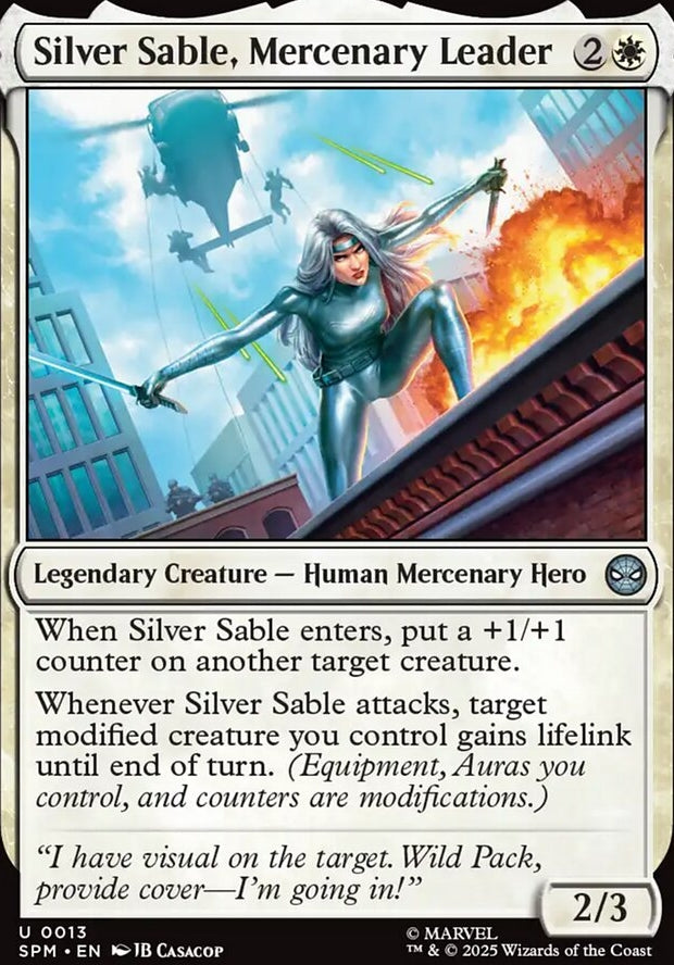 Silver Sable, Mercenary Leader [ #0013 ] (SPM-U)