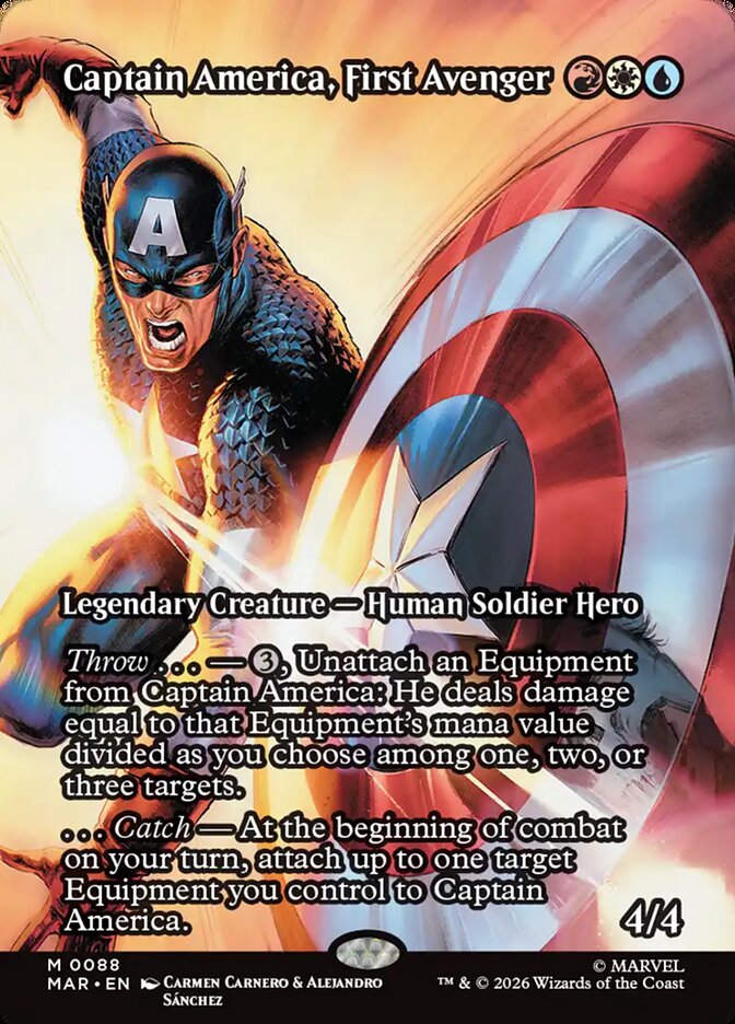 Captain America, First Avenger [ #0088 Borderless ] (MAR-M)