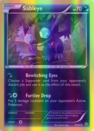 Sableye - 044/098 (AOR) Uncommon - Near Mint Reverse Holofoil